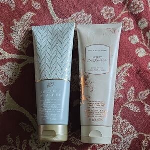 Bath & Body Works Blue and Cream Body Cream Set